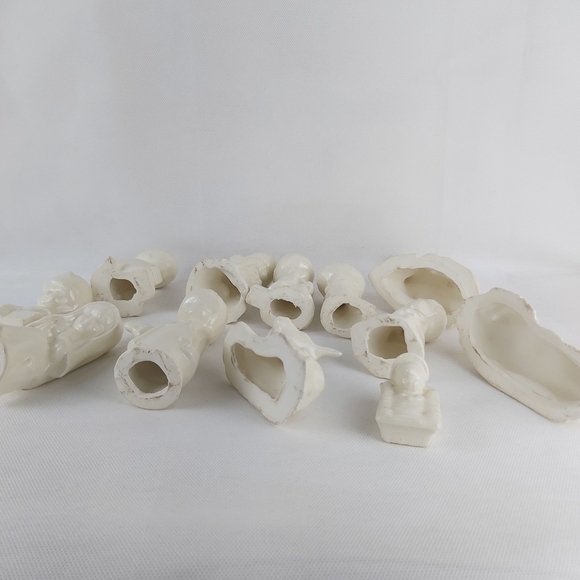 VINTAGE handmade ceramic Nativity set 12 pieces - Picture 10 of 13